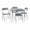 Flash Furniture 5 Piece Gray Folding Card Table and Chair Set JB-1-GY-GG - alternate 8